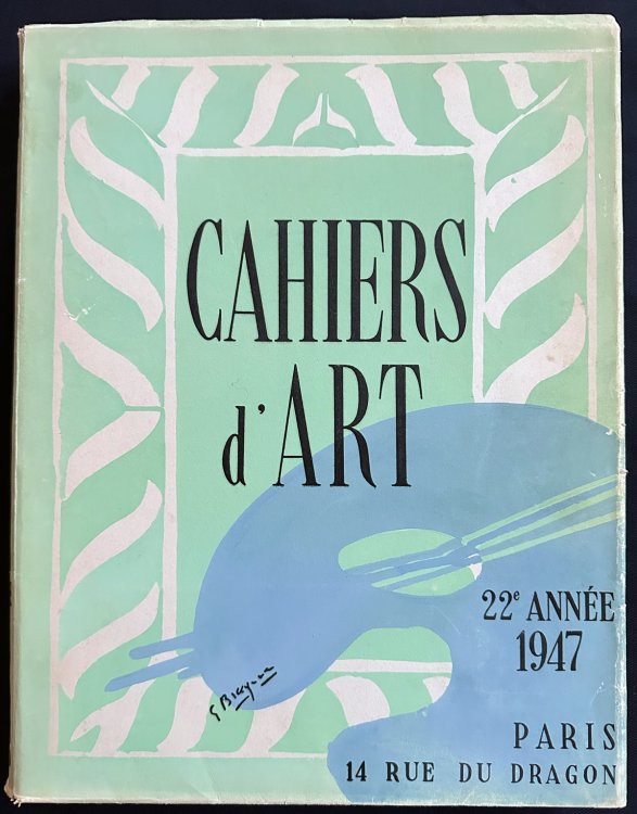 Revue Cahiers d'Art, 22nd year. 1947.